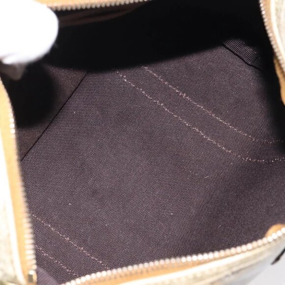 GUCCI GG Crystal Hand Bag Coated Canvas Beige Gold - Picture 14 of 16